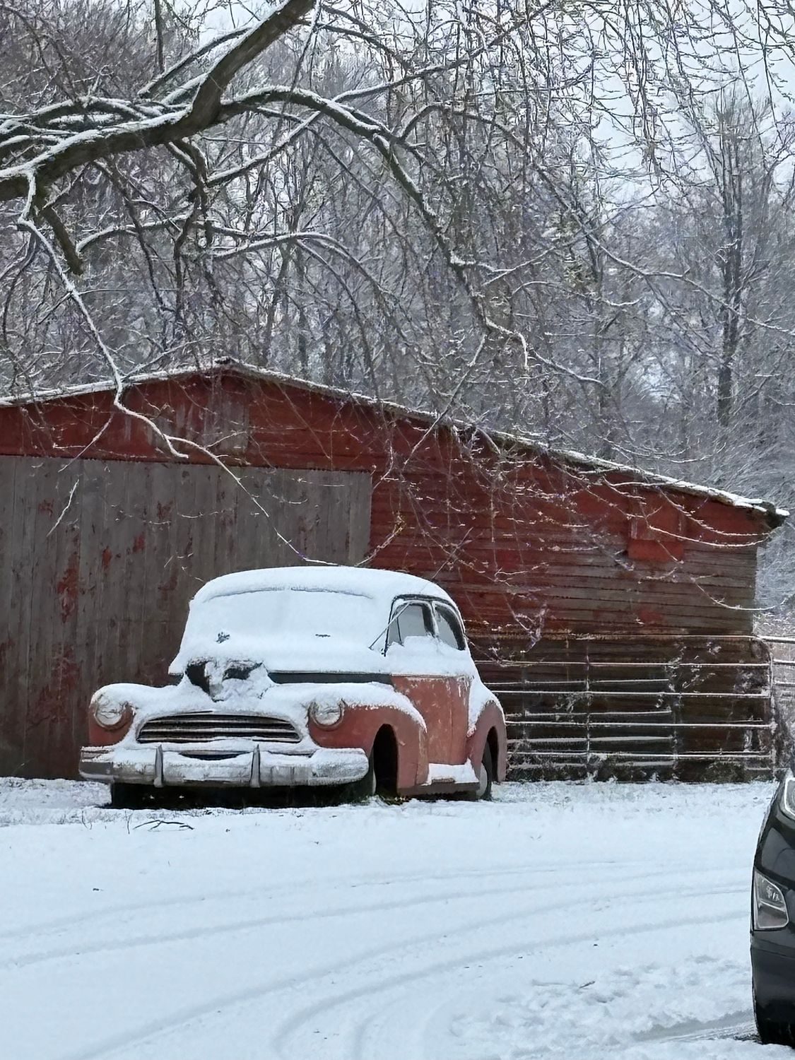 1949 Plymouth After the Snow Storm
