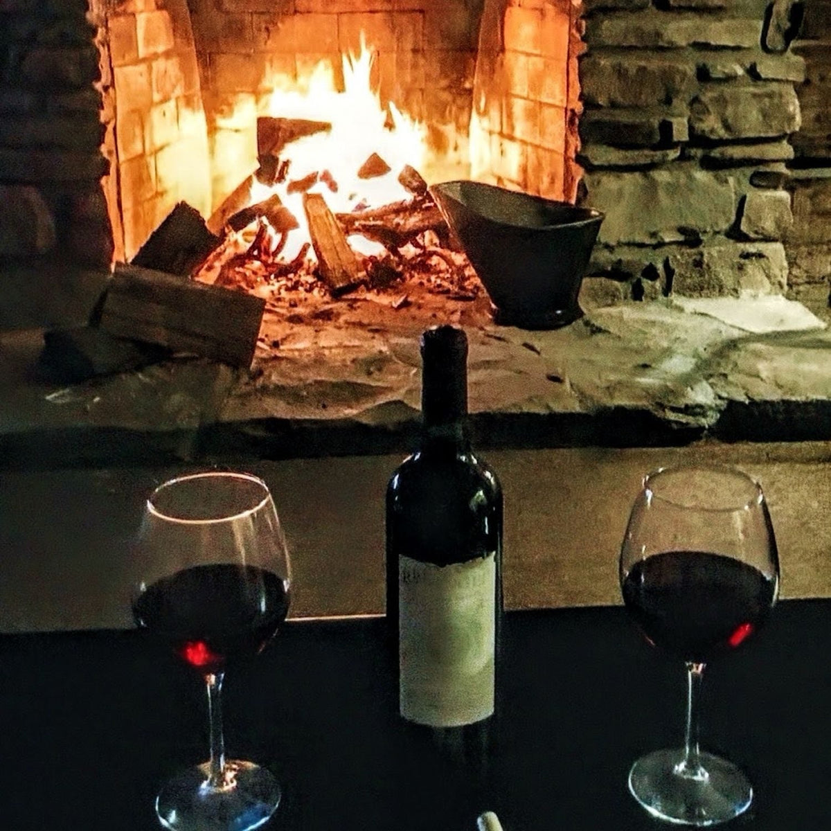 Deep Red Wine and a Roaring Fire... The Perfect Night