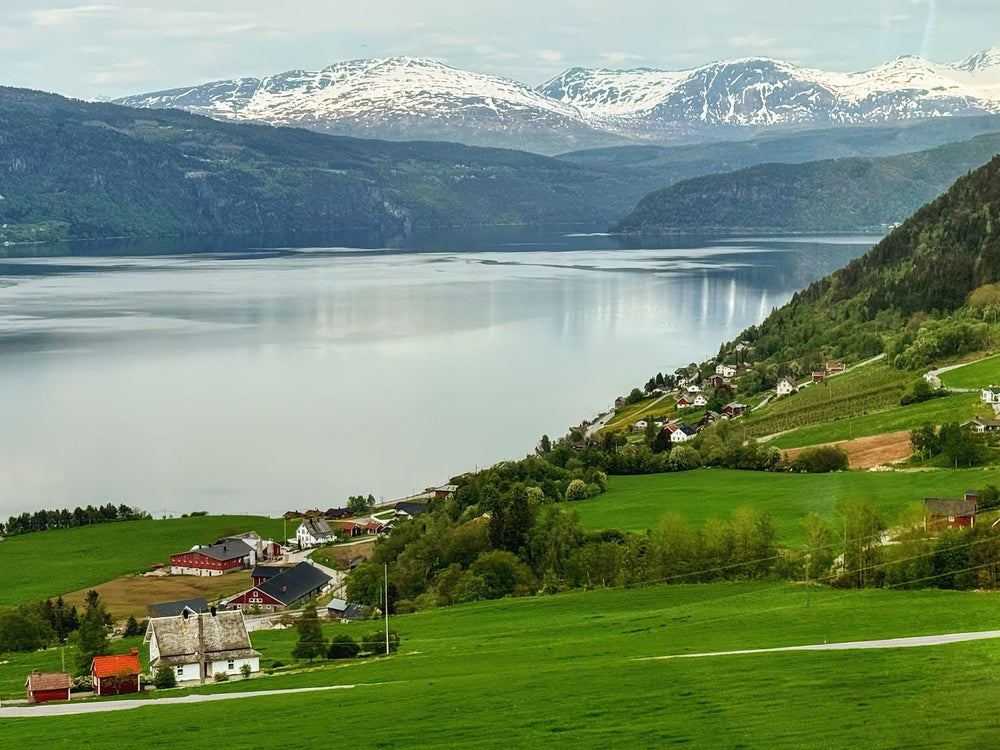 A Small Fishing Village on The Fjords — fine art print