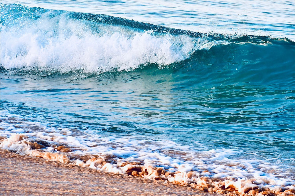 A Wave Breaking onto the Beach