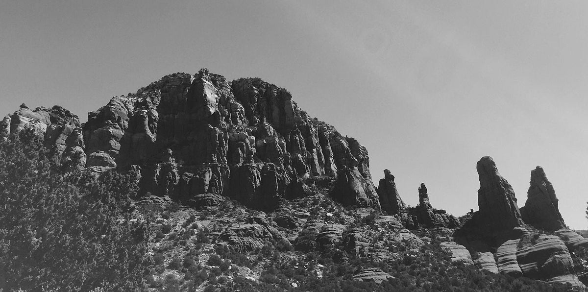 Monument Valley B/W Red Rock Monument