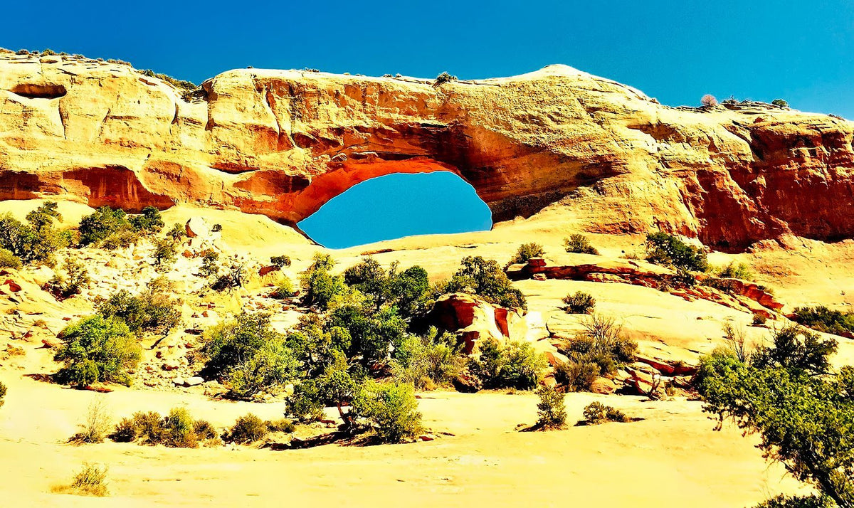 Rock Arches and Blue Skies of Moab