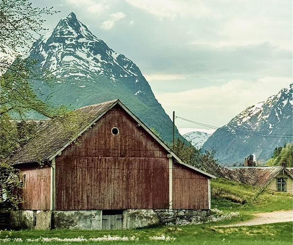 Rural Barn in Norwegian Mountains